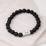 Cubic Bar Beads Bracelet