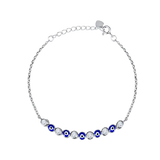 Mini Evil Eye Diamond Bracelet