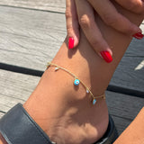Evil Eye Enamel Anklet