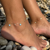 Evil Eye Enamel Anklet