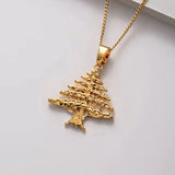 Lebanon Cedar Tree Men's Necklace