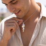 Lebanon 3D Map Men's Necklace