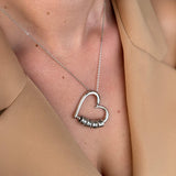 Love Heart Name Rings Necklace