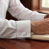 Oval Engraved Cuff Links
