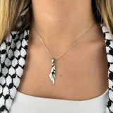 Palestine 3D Map Necklace