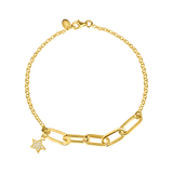 Paper Clip Star Bracelet