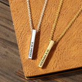 Cubic Bar Men's Necklace