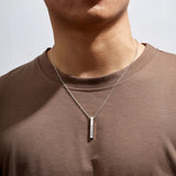 Cubic Bar Men's Necklace