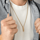 Cubic Bar Men's Necklace