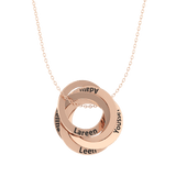 Interlocked Hoops Necklace