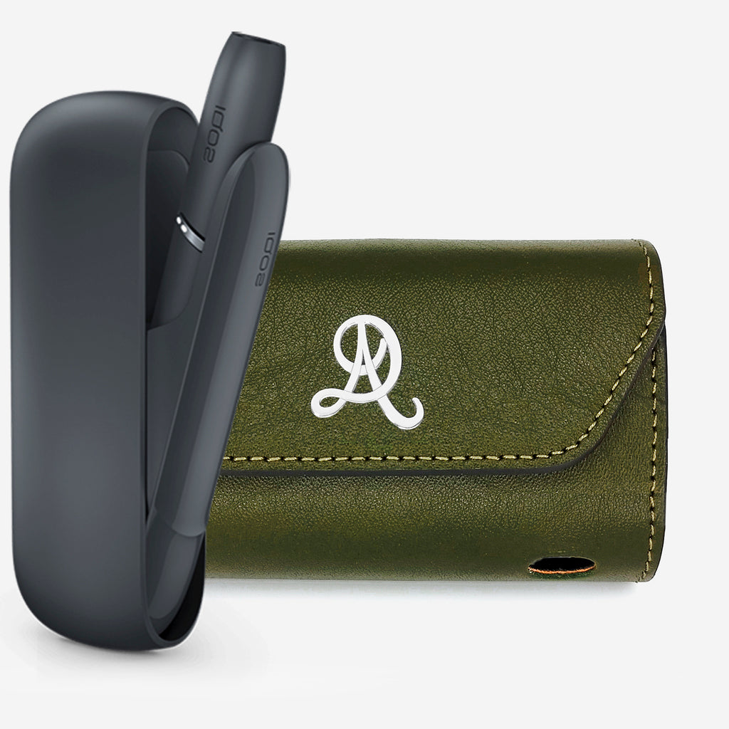 Dark Green IQOS Leather Case 100% Real Leather