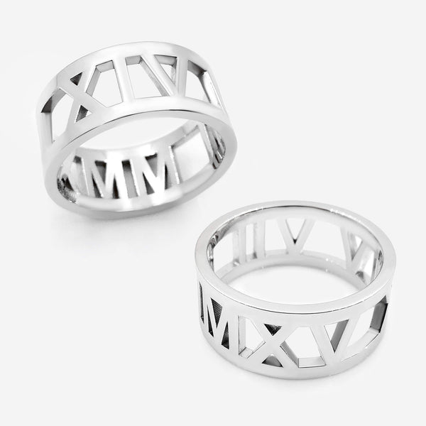 Roman Date Ring Ring - Pegor Jewelry