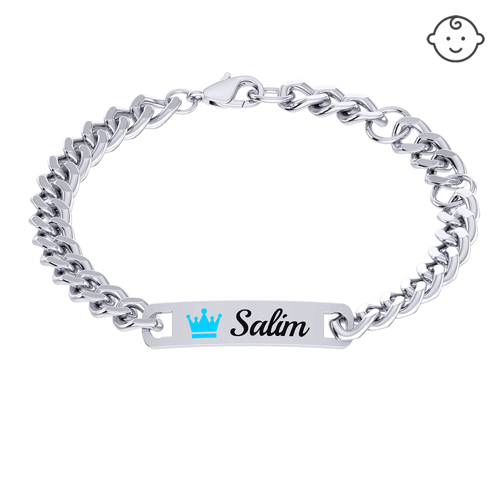Baby Name Plaque Bracelet