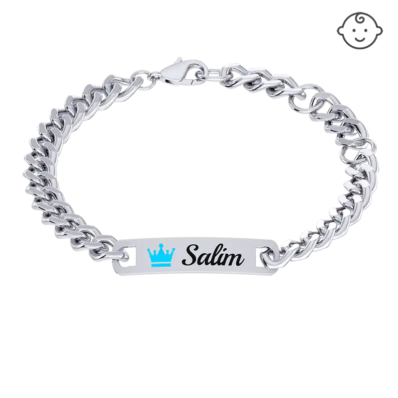 Baby Name Plaque Bracelet