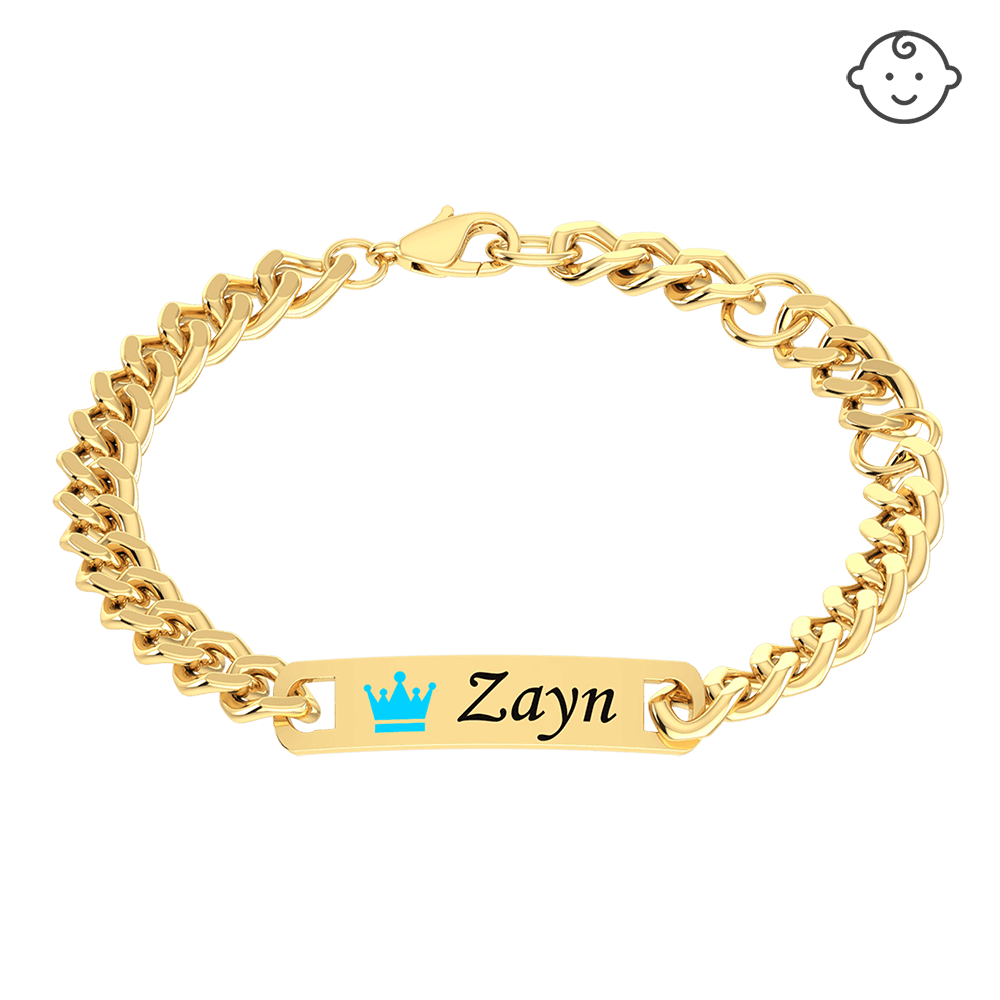 Baby Name Plaque Bracelet