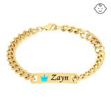 Baby Name Plaque Bracelet