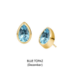Pear Shaped Birthstone Studs