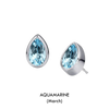 Pear Shaped Birthstone Studs