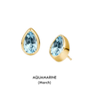 Pear Shaped Birthstone Studs