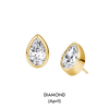 Pear Shaped Birthstone Studs