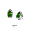 Pear Shaped Birthstone Studs