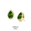 Pear Shaped Birthstone Studs