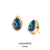 Pear Shaped Birthstone Studs