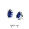 Pear Shaped Birthstone Studs