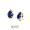 Pear Shaped Birthstone Studs