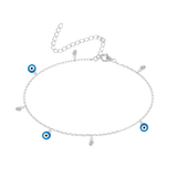 Evil Eye Enamel Anklet