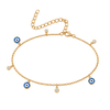 Evil Eye Enamel Anklet