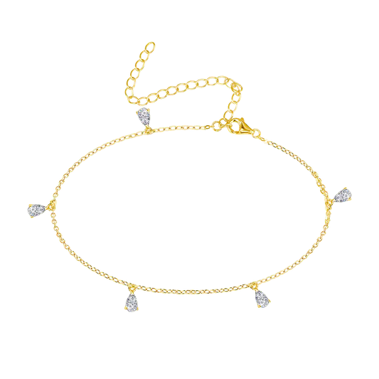Diamond Droplet Anklet