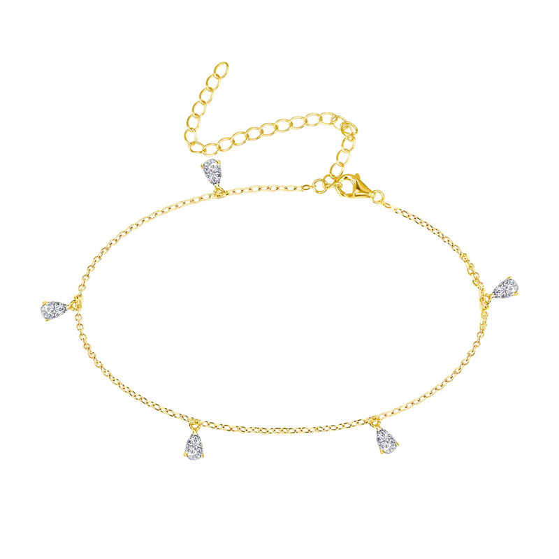 Diamond Droplet Anklet