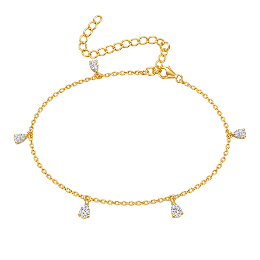 Diamond Droplet Anklet