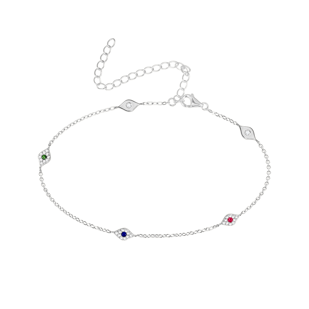 Evil Eye Multicolor Anklet