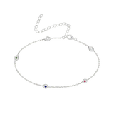 Evil Eye Multicolor Anklet