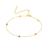 Evil Eye Multicolor Anklet