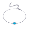 Marquise Turquoise Anklet