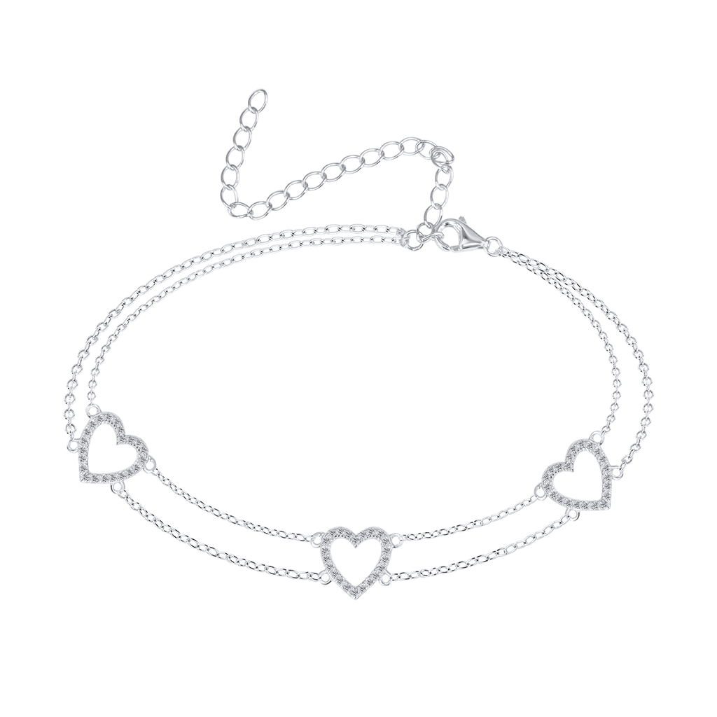 Hearts Diamond Anklet