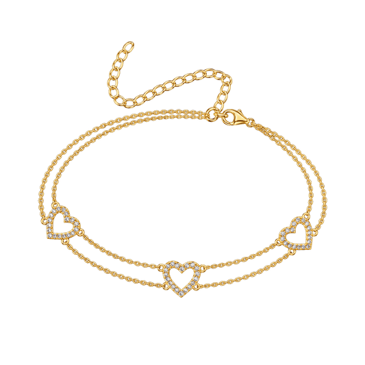 Hearts Diamond Anklet