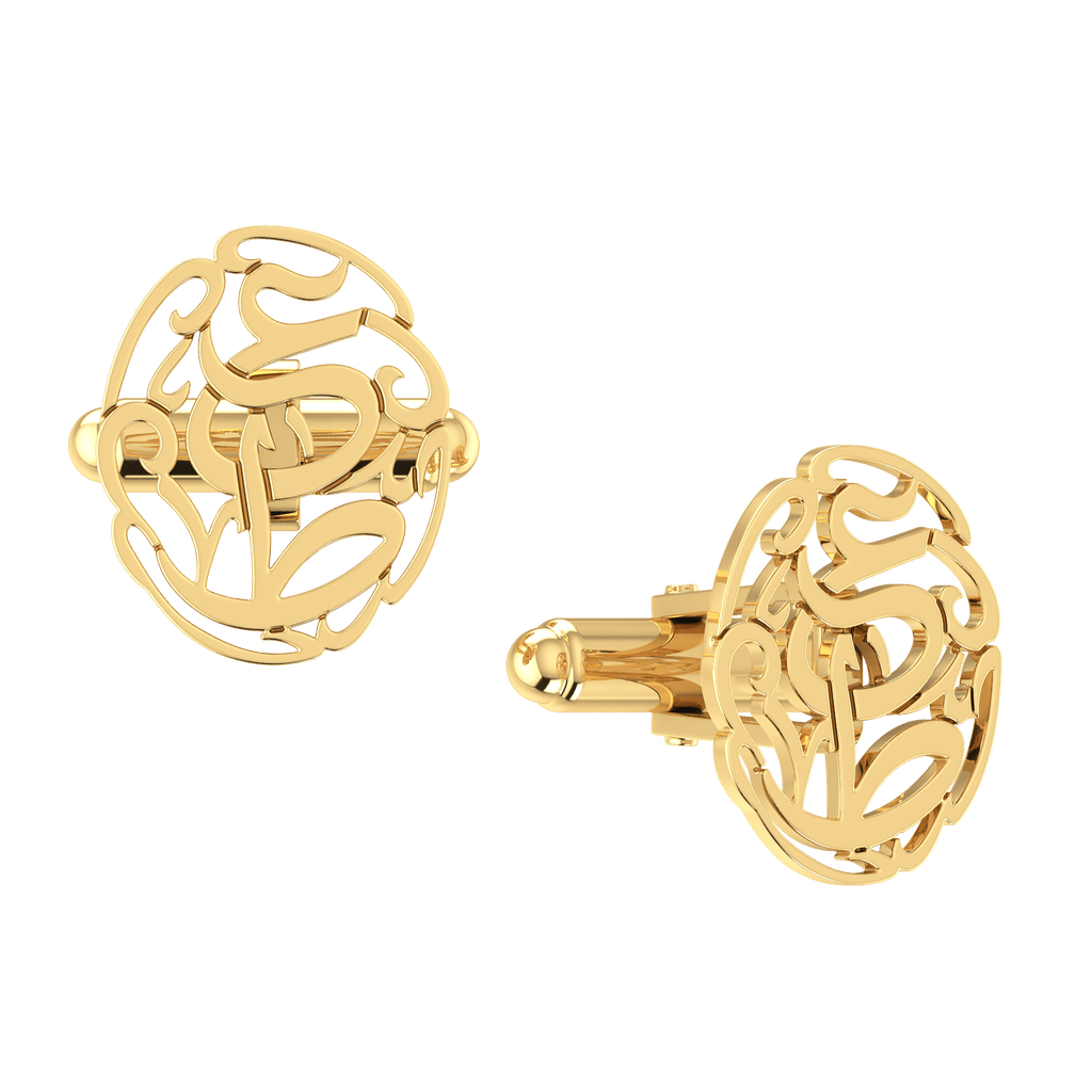 Arabic Initials Cuff Links