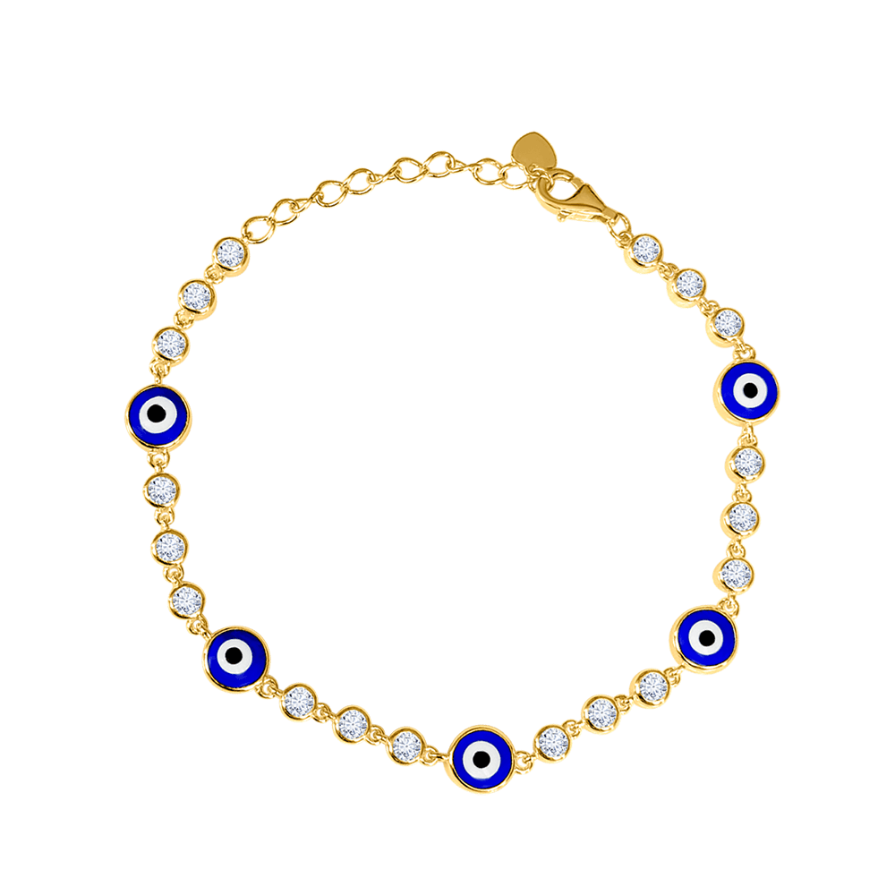 Multi Round Evil Eye Bracelet