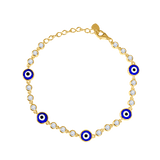 Multi Round Evil Eye Bracelet