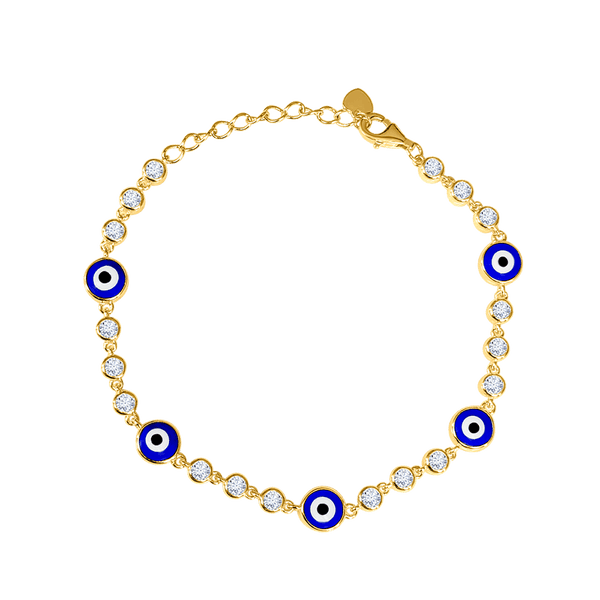 Multi Round Evil Eye Bracelet