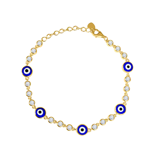 Multi Round Evil Eye Bracelet