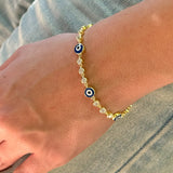 Multi Round Evil Eye Bracelet
