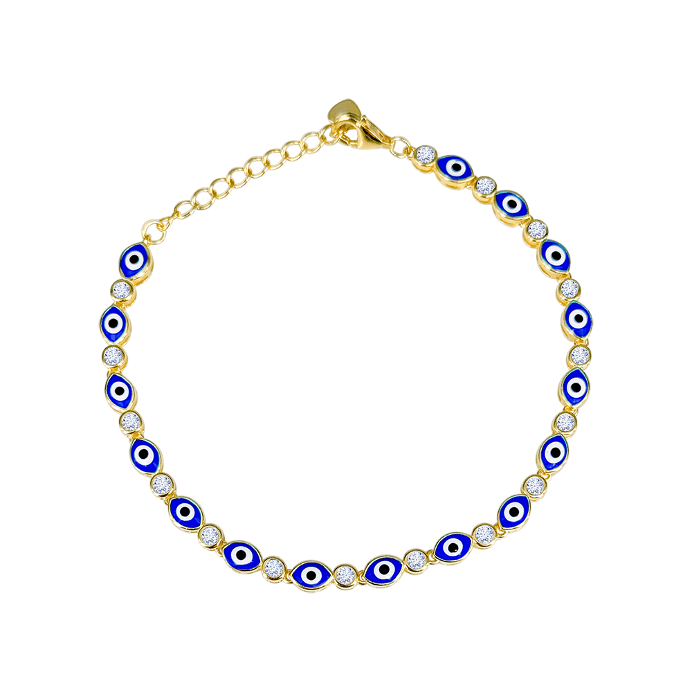 Multi Marquise Evil Eye Bracelet