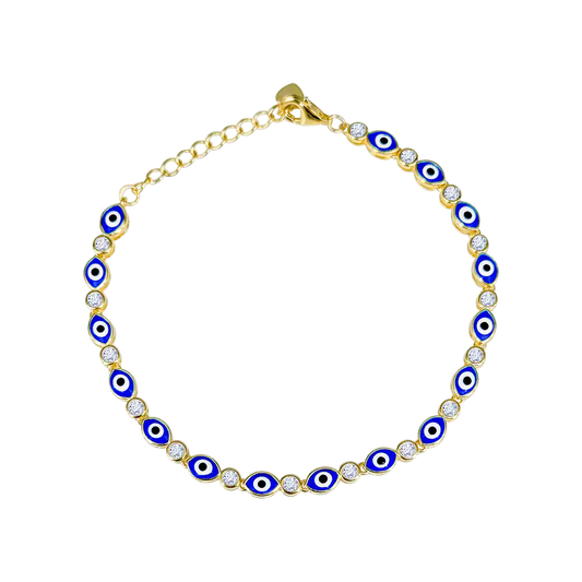 Multi Marquise Evil Eye Bracelet