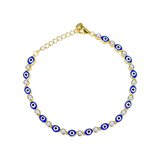 Multi Marquise Evil Eye Bracelet