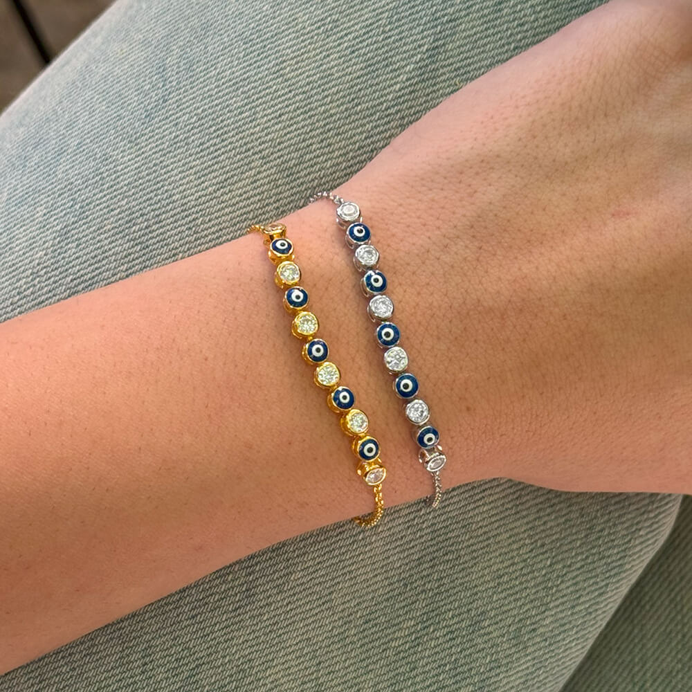 Mini Evil Eye Diamond Bracelet